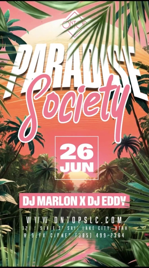 PARADISE SOCIETY - Flyer