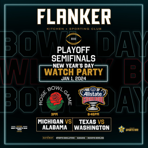 Flyer: Monday Night Football at Flanker