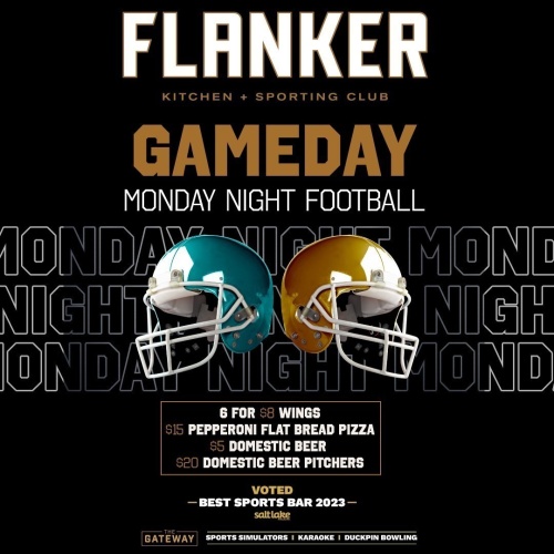 Flyer: Monday Night Football at Flanker