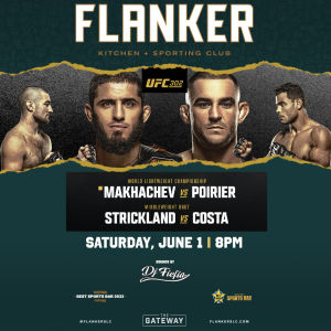 Flyer: UFC 3O2 Watch Party