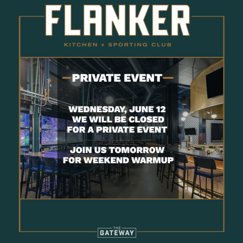 Flyer: Closed for Private Event