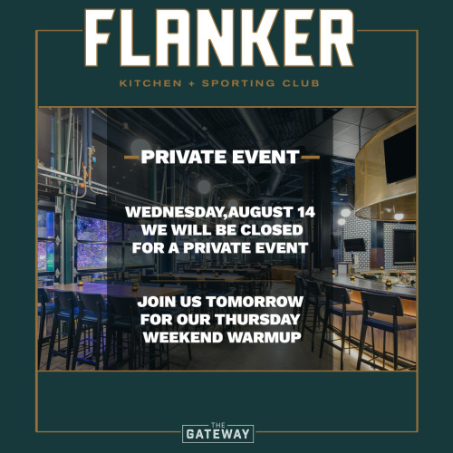 Flyer: Closed for Private Event