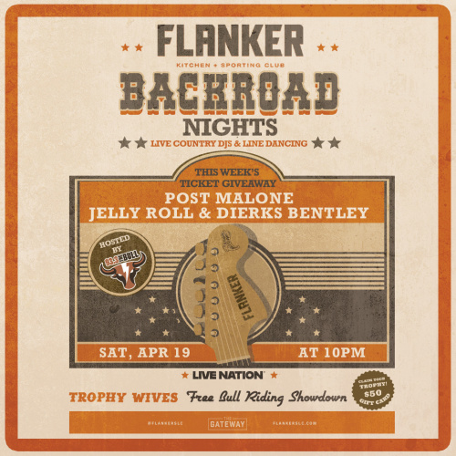 Flyer: Backroad Nights & "Trophy Wives" Bull Riding Tournament
