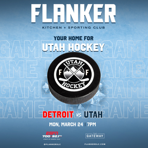 Flyer: Utah Hockey Game & Monday Mix