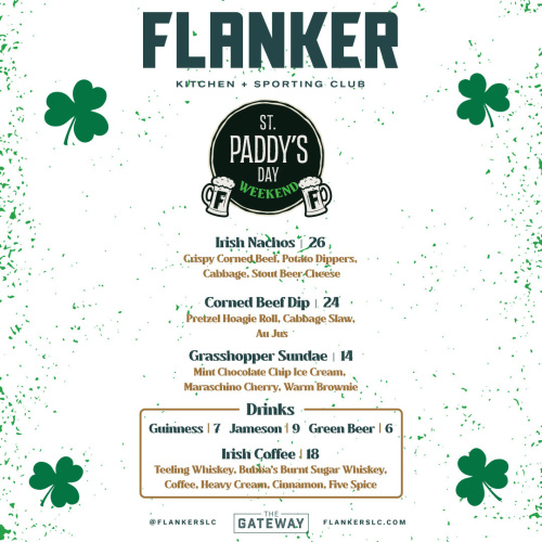 Flyer: St Patricks Day Weekend Special & Weekend Brunch