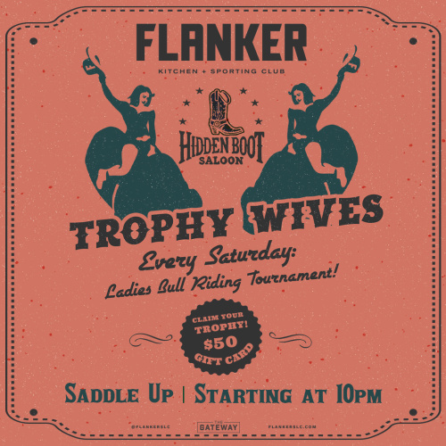 Flyer: Weekend Brunch<span> Utah Hockey Game & Trophy Wives Bull riding Tournament</span>