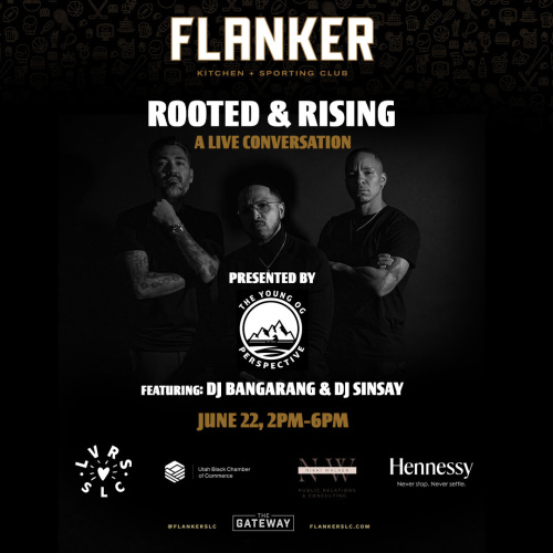 Flyer: Rooted and Rising: Live Conversations with YOG Media | Sunday Brunch