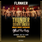 Flyer: Thunder from Down Under Official Pre-party | Buck off Bull Riding Tournament