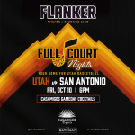 Flyer: Full Court nights Utah v. San Antonio | Live Music Fridays with Ty Pebley Band | Buck off Bull Riding Tournament
