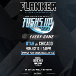 Flyer: Full Court Nights: Dallas at Utah | Tusks Up Nights: Utah v. Chicago | Monday night Football | Homebase Mondays