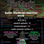 Flyer: Monday night Football | Homebase Mondays | Hallo- Dia De Los Meurtos Week