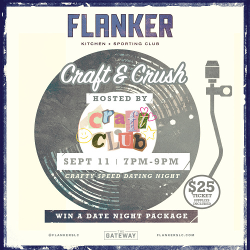 Flyer: Craft and Crush hosted by Craft Club | Thursday Night Football | Mexican Independence Week
