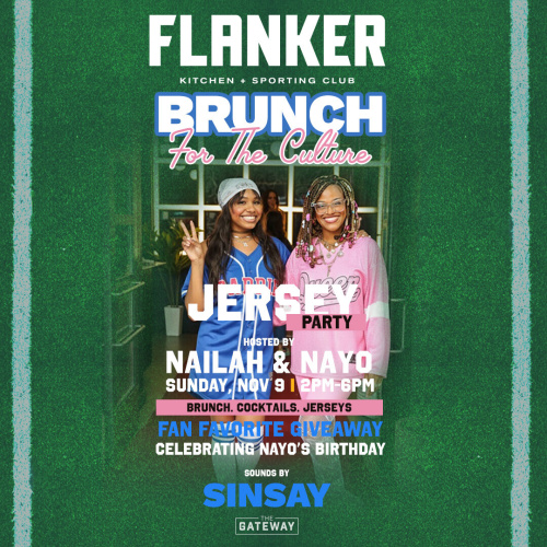 Flyer: Brunch for the Culture Jersey Party | Sunday Football | Tusks Up Night: Utah VS Ottawa