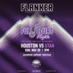 Flyer: Sunday Football | Full Court Night: Utah VS Houston