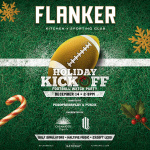 Flyer: Holiday Kickoff | Sunday Football | Tusks Up Night