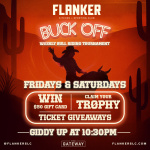 Flyer: Live Music Fridays | Buck off Bull Riding Tournament | Full Court Night: Utah VS OKC
