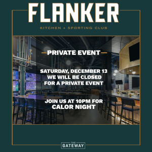 Flyer: Closed for Private Event