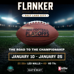 Flyer: Pro Football Playoffs | Full Court Night