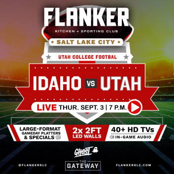 Utah vs Idaho Football Watch Party Flyer Image