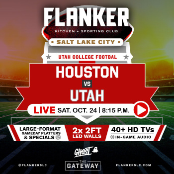 Utah vs Houston College Football Watch Party Flyer Image