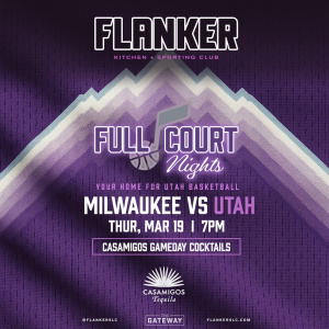 Flyer: Full Court Nights: Utah vs Milwaukee | Tusks Up Nights: Utah vs Las Vegas