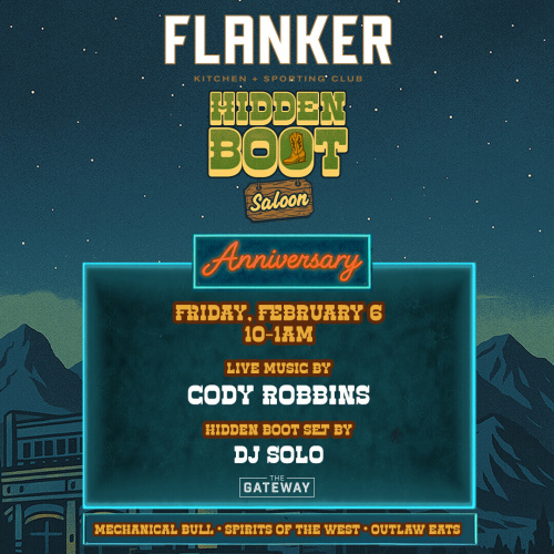 Hidden Boot Saloon Anniversary - Flyer