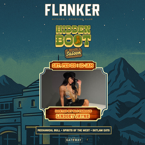 Hosted by Lindsey Jayne SLC Famous - Flyer