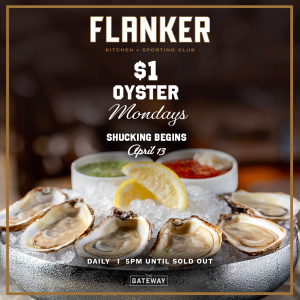 Flyer: $1 Oyster Monday