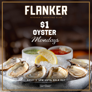 Flyer: $1 Oyster Mondays