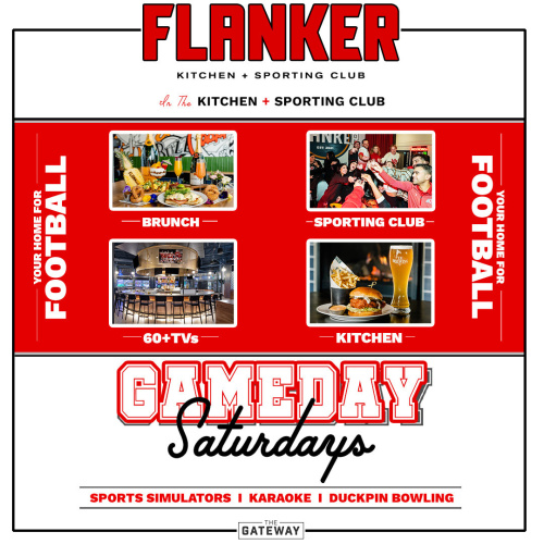 Flyer: Saturday Night at Flanker Sporting Club