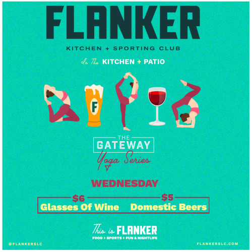 Flyer: Flanker Wednesday featuring the Downtown Social Menu