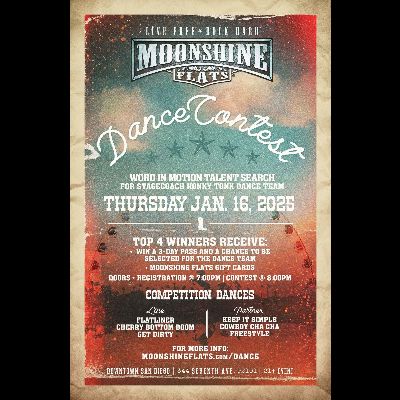 Dance Contest at Moonshine Flats, Thursday, January 16th, 2025