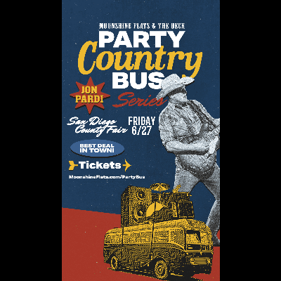 Jon Pardi Concert Party Bus at Moonshine Flats, Friday, June 27th, 2025