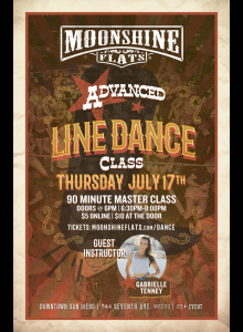 Advanced Line Dance Class at Moonshine Flats