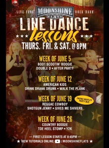 Line Dance Lessons at Moonshine Flats
