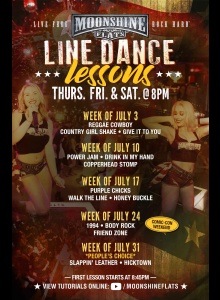 Line Dance Lessons at Moonshine Flats