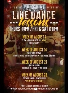 Line Dance Lessons at Moonshine Flats