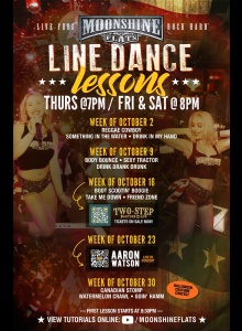 Line Dance Lessons at Moonshine Flats