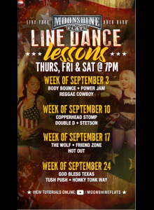 Line Dance Lessons at Moonshine Flats
