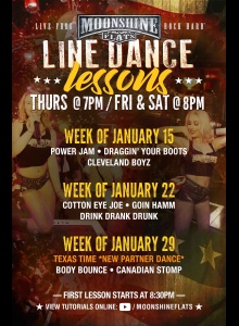 Line Dance Lessons at Moonshine Flats