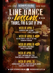 Line Dance Lessons at Moonshine Flats