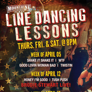 Line Dancing Lessons at Moonshine Flats