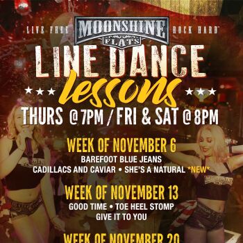 Line Dance Lessons at Moonshine Flats