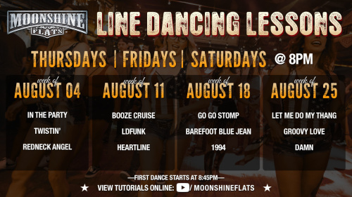 Line Dancing Lessons at Moonshine Flats - Moonshine Flats