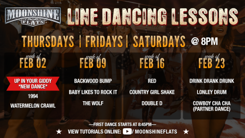 Line Dancing Lessons at Moonshine Flats - Moonshine Flats