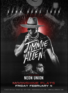 Down Home Tour: Jimmie Allen with Neon Union Live at Moonshine Flats