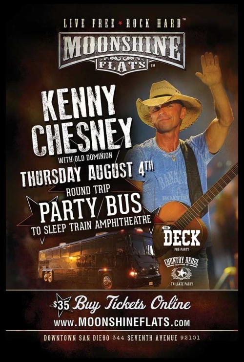 Kenny Chesney Concert Party Bus from Moonshine Flats - Moonshine Flats
