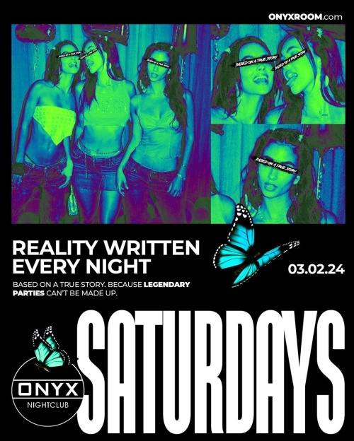 Onyx Saturdays | March 2nd Event - Flyer