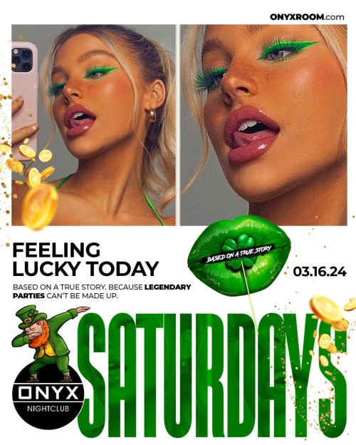 Onyx Saturdays | March 16th Event - Flyer