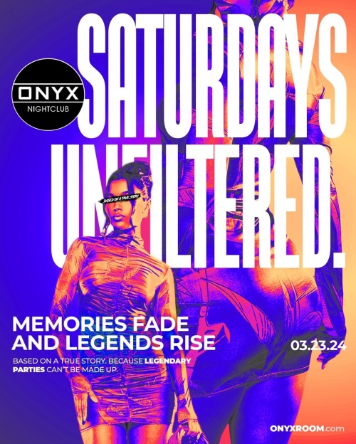 Onyx Saturdays | March 23rd Event - Flyer